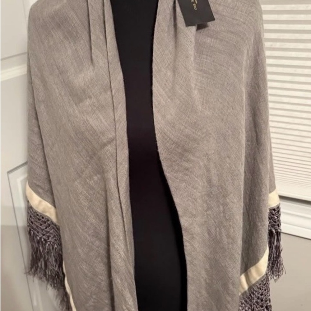 Rag & Bone silk–wool poncho NWT - Picture 2 of 6